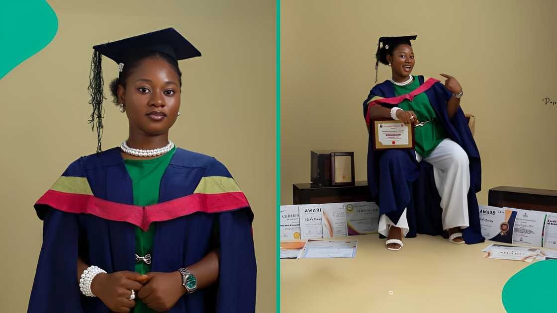 Graduate of University of Ibadan proudly displays final year result after struggling in 100L Graduate of University of Ibadan proudly displays final year result after struggling in 100L