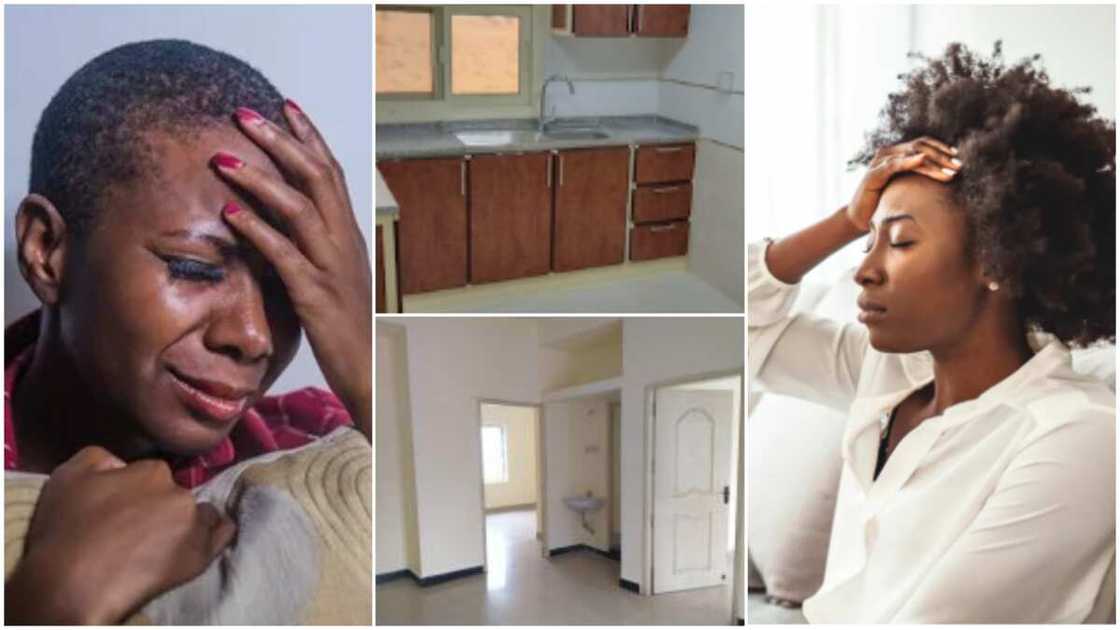 Tenant-landlady issues/lady packed out. Tenant-landlady issues/lady packed out.