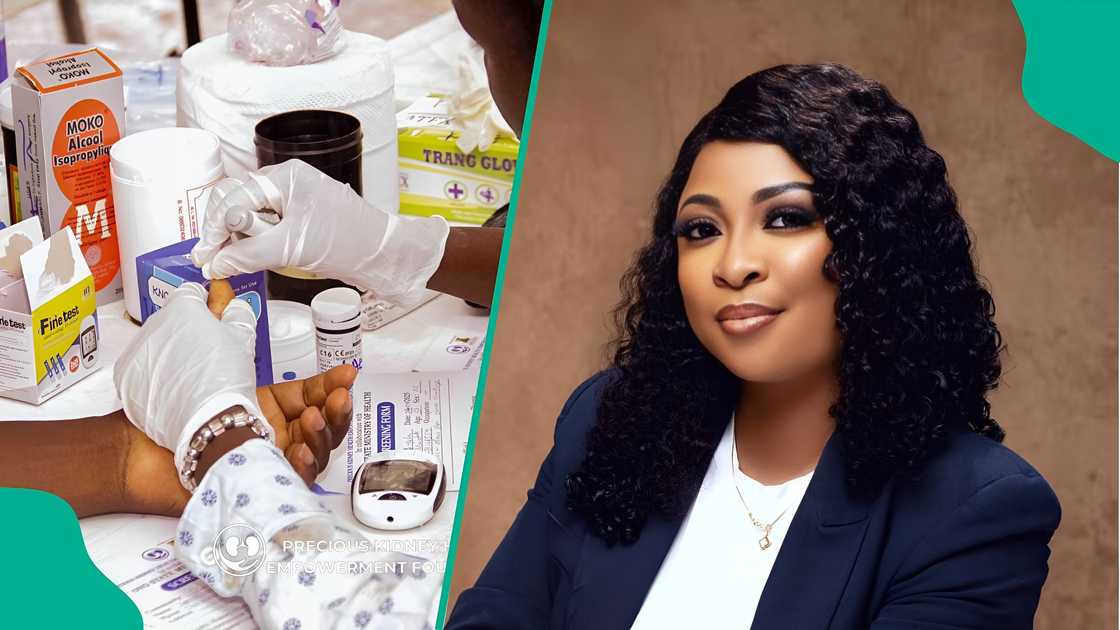 Kidney transplant survivor Damilola Osuolale takes free health education to Oluyole communities.