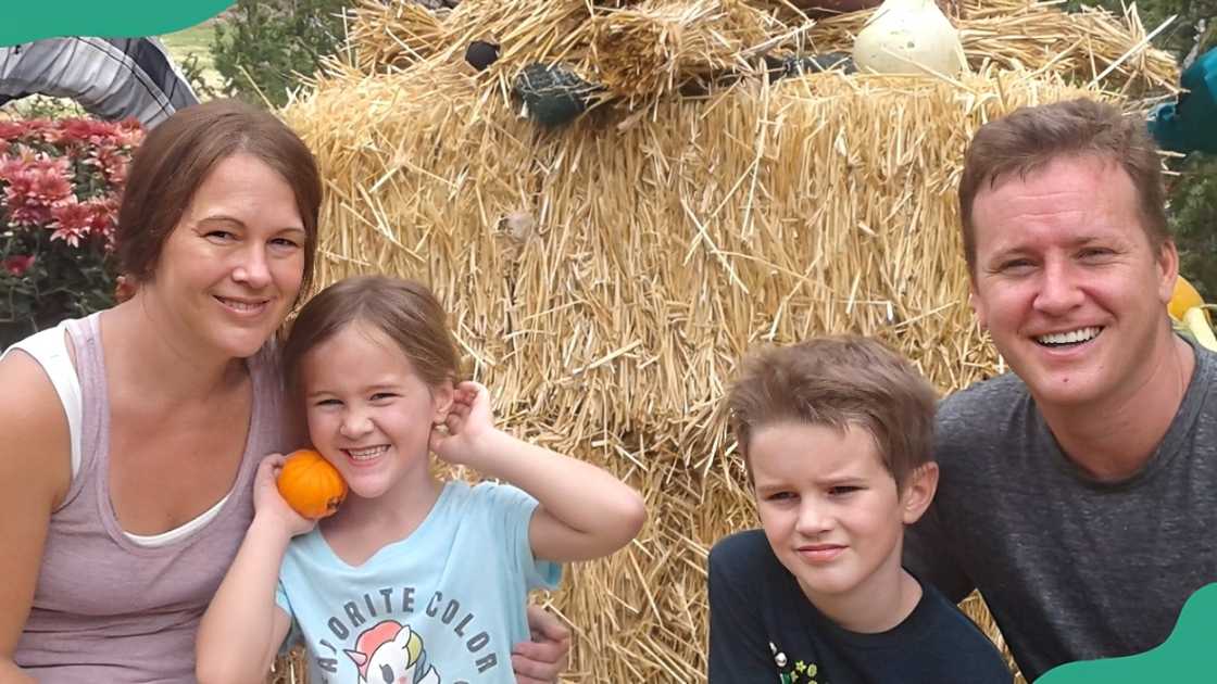 Janel Bloodsworth and her family share a happy moment Janel Bloodsworth and her family share a happy moment