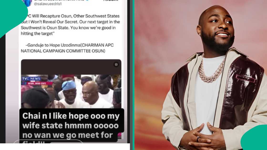 Davido's fiery response to APC's Osun campaign move gets Nigerians talking Davido's fiery response to APC's Osun campaign move gets Nigerians talking