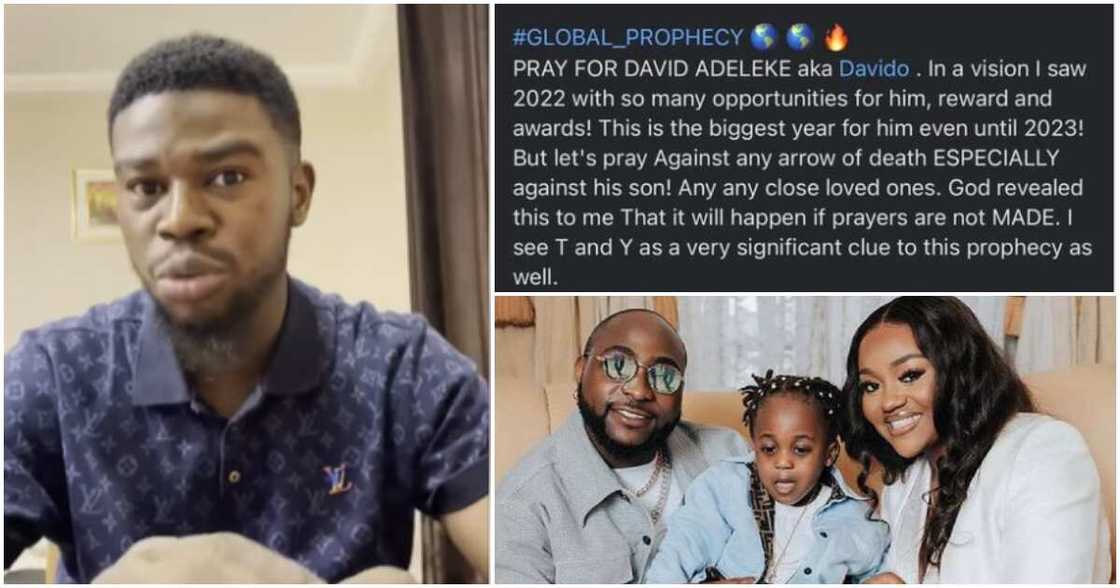 Photos of Prophet Samuel King, Davido and Ifeanyi Photos of Prophet Samuel King, Davido and Ifeanyi