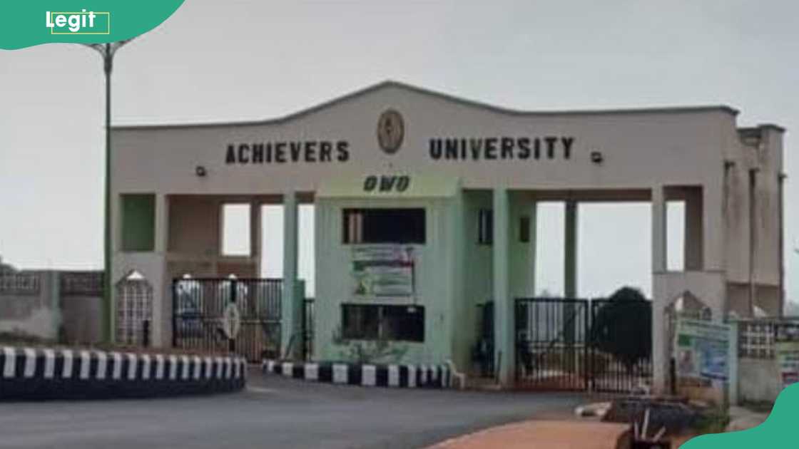 Achievers University's main entrance Achievers University's main entrance