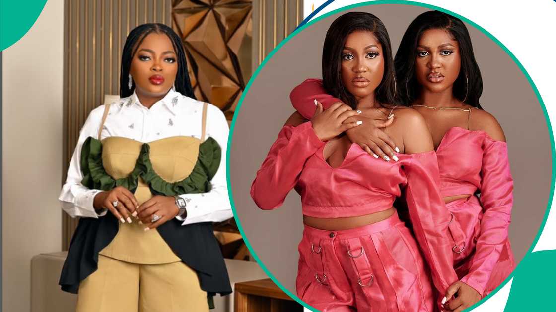Funke Akindele cautions Handi and Wanni in viral moment, fans react