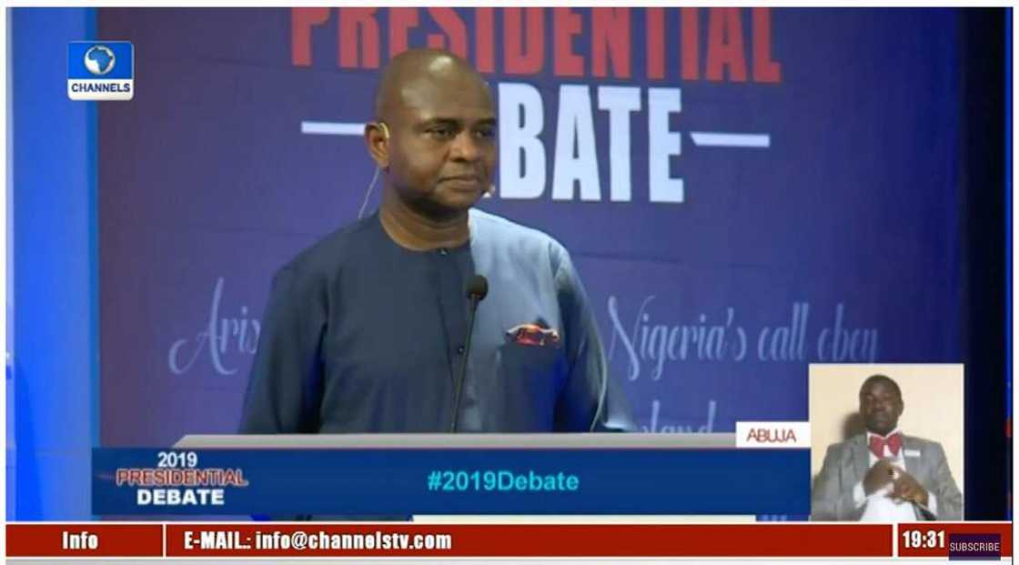 LIVE UPDATES: Buhari, Atiku fail to attend presidential debate as other candidates give great showing LIVE UPDATES: Buhari, Atiku fail to attend presidential debate as other candidates give great showing