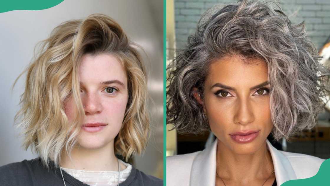 Wavy comb-over bob hairstyle ideas Wavy comb-over bob hairstyle ideas