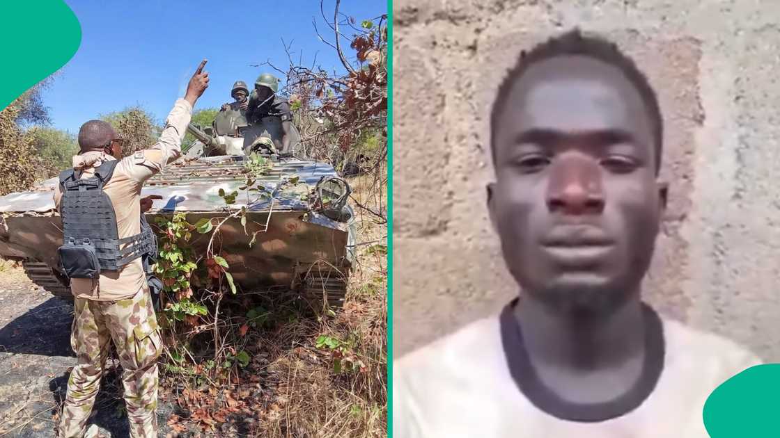 Sojojin Najeriya da dan Boko Haram da aka kama Sojojin Najeriya da dan Boko Haram da aka kama