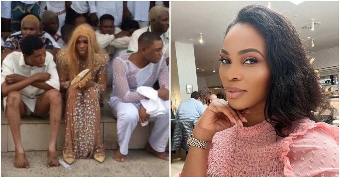Suspected Crossdressers arrested in Delta State, Georgina Onuoha Suspected Crossdressers arrested in Delta State, Georgina Onuoha