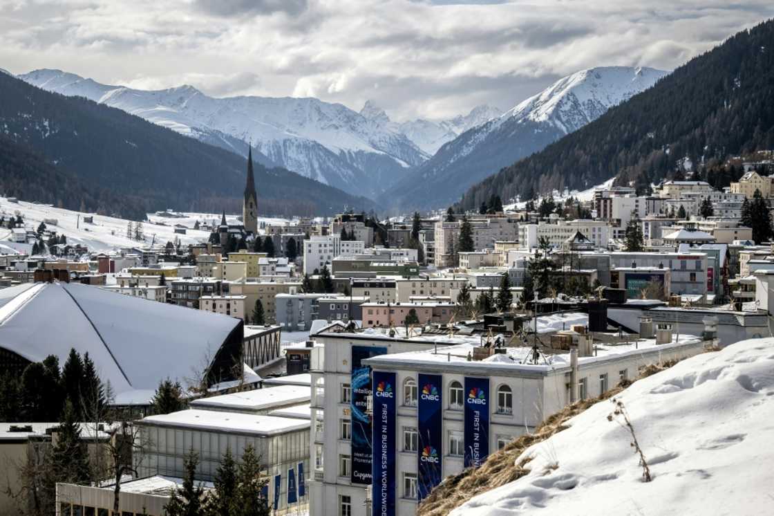 US President is the 'elephant in the room' for some particpants at this year's World Economic Forum in the Swiss resort of Davos