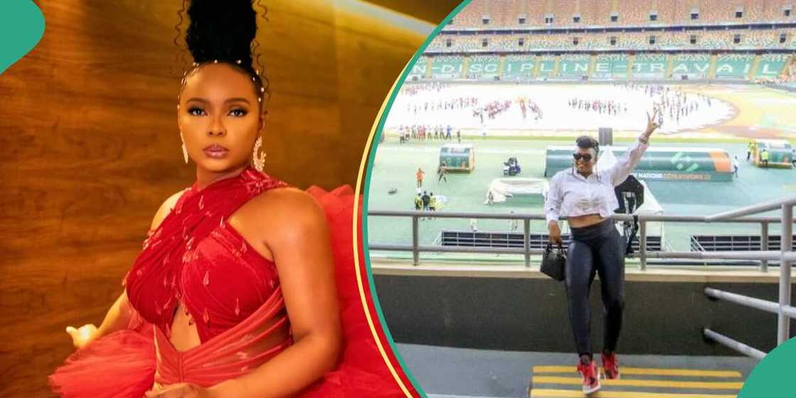 Yemi Alade expresses gratitude to her maker. Yemi Alade expresses gratitude to her maker.