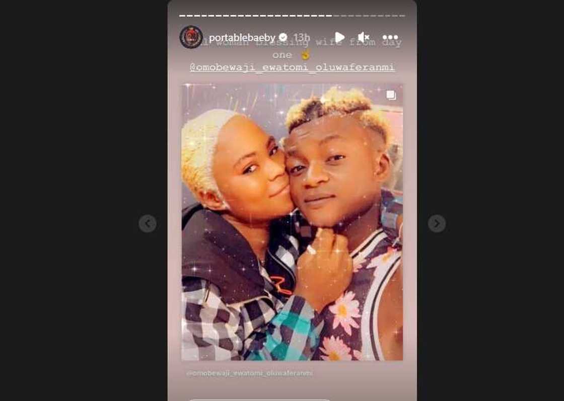 Portable praises first wife Omobewaji Portable praises first wife Omobewaji