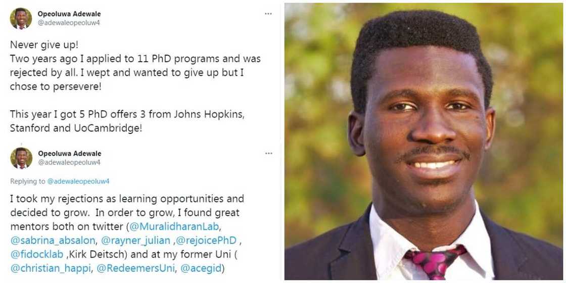 Nigerian man who was rejected by 11 schools gets 5 offers from top foreign institutions, shares what he did Nigerian man who was rejected by 11 schools gets 5 offers from top foreign institutions, shares what he did