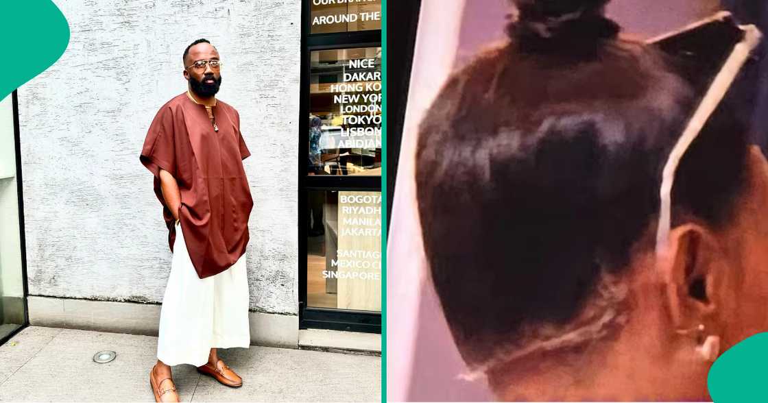 Noble Igwe throws shade at ladies with untidy frontals. Noble Igwe throws shade at ladies with untidy frontals.