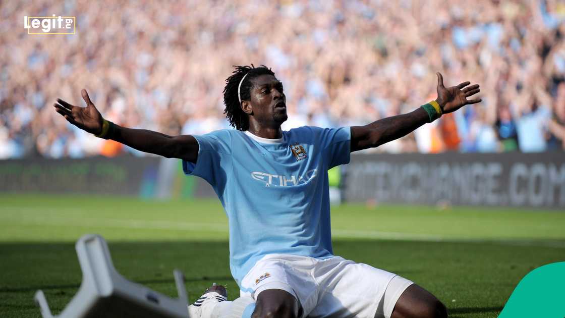 Emmanuel Adebayor, Arsenal, England, Manchester City, Premier League. Emmanuel Adebayor, Arsenal, England, Manchester City, Premier League.