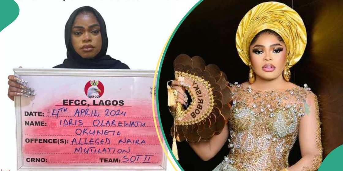 Barrister Stanley Alieke has disclosed that Idris Okuneye, popularly known as Bobrisky would spend no less than six months in prison if found guilty for flaunting and spraying of naira notes after the EFCC arrested the crossdresser. Barrister Stanley Alieke has disclosed that Idris Okuneye, popularly known as Bobrisky would spend no less than six months in prison if found guilty for flaunting and spraying of naira notes after the EFCC arrested the crossdresser.