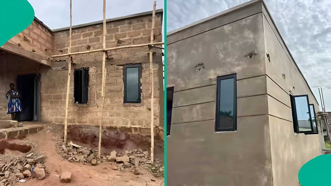 Lady trends online after showing her house journey