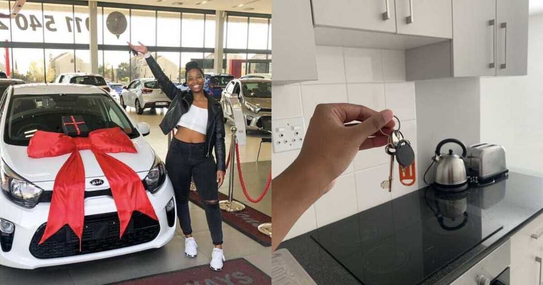 "God Is Good": Lady Celebrates Getting Car and Home in the Same Year "God Is Good": Lady Celebrates Getting Car and Home in the Same Year