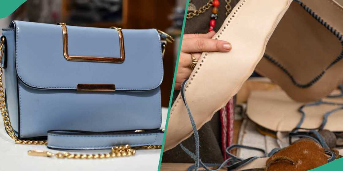 The process of making a designer bag The process of making a designer bag