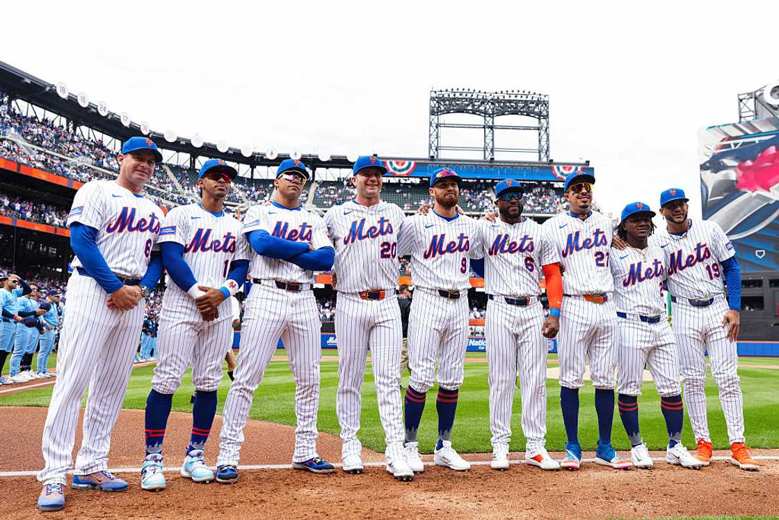 New York Mets poses for a photo prior to the game with the Toronto Blue Jays