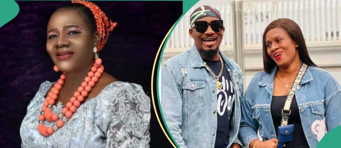 Junior Pope's mother's interaction with his wife during burial thanksgiving trends. Junior Pope's mother's interaction with his wife during burial thanksgiving trends.