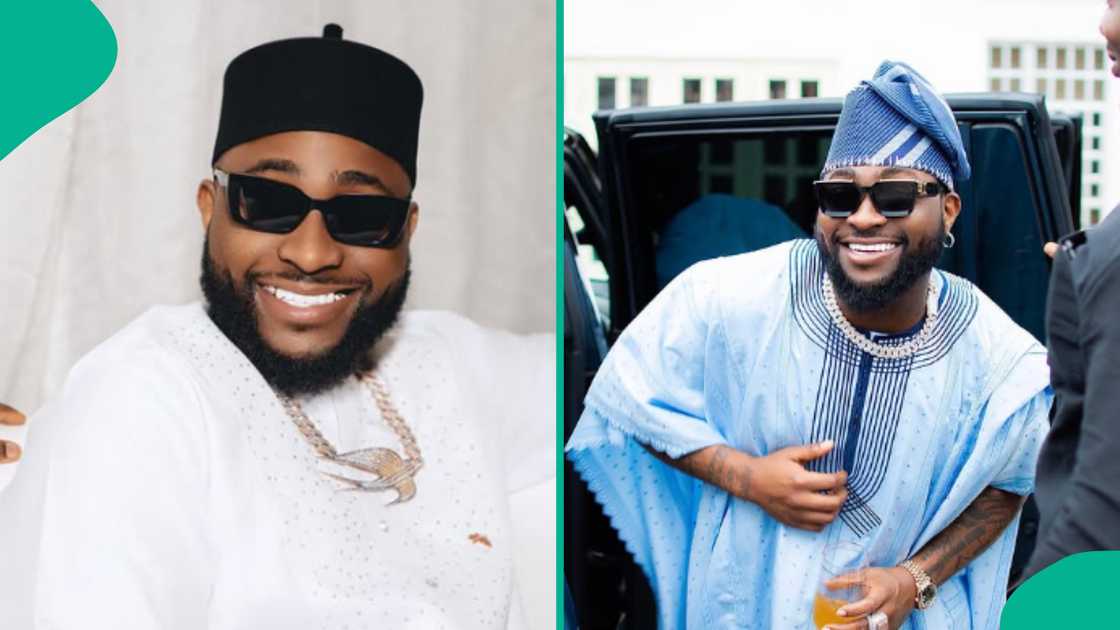 Davido shares parts of his twins' names online. Davido shares parts of his twins' names online.