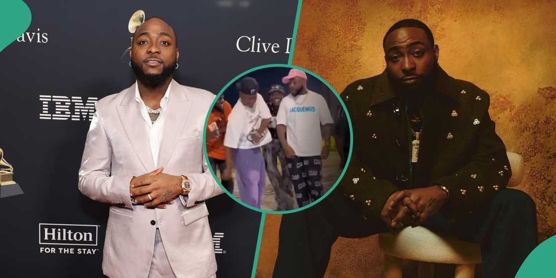 Davido dances with Dodo dance creators.