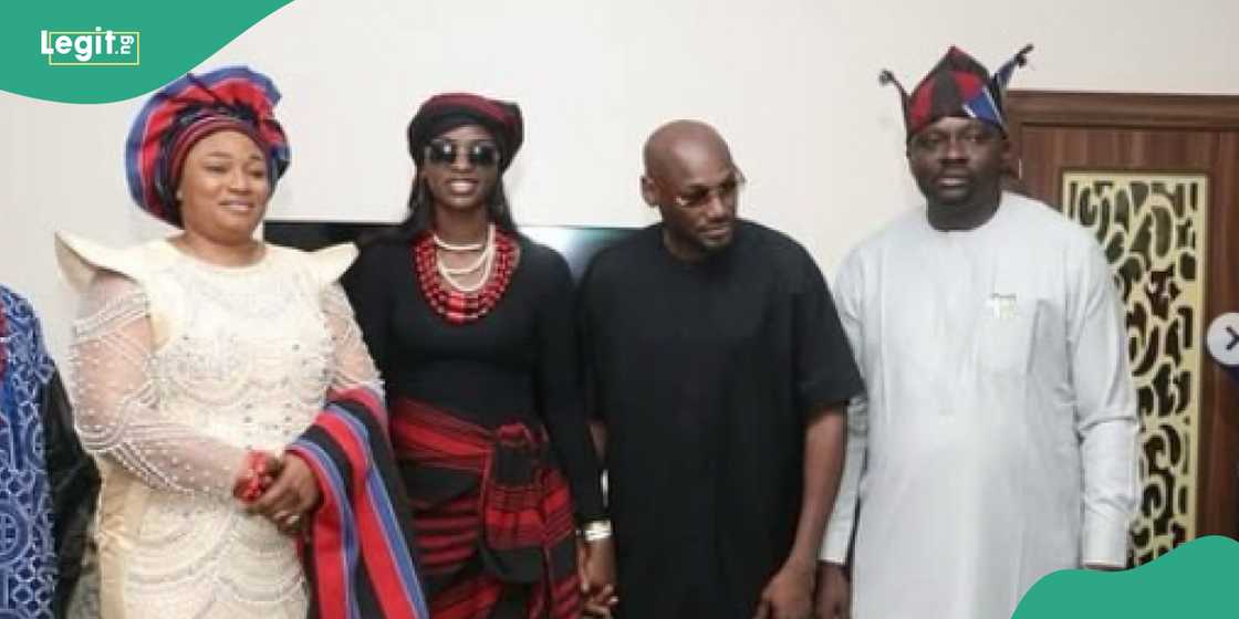Honourable Natasha rocks Idoma attire as 2baba introduces her to his people Honourable Natasha rocks Idoma attire as 2baba introduces her to his people