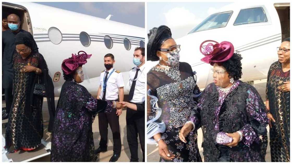 Hotunan sabon salon wankan Patience Jonathan ya tafi da imanin jama'a Hotunan sabon salon wankan Patience Jonathan ya tafi da imanin jama'a