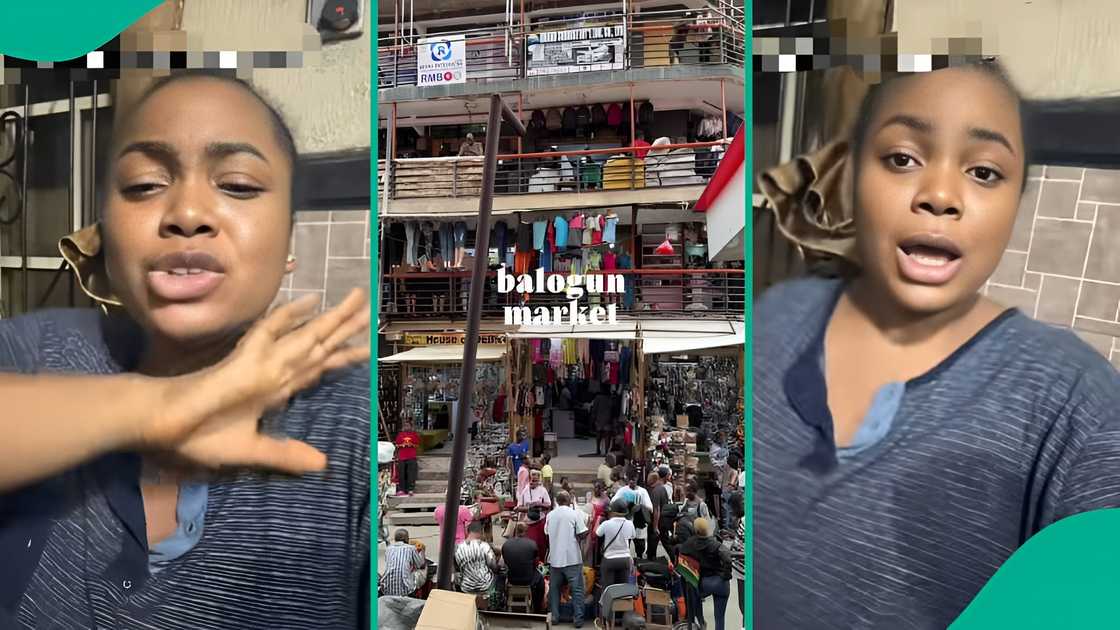 Young lady speaks out on Balogun fire incident