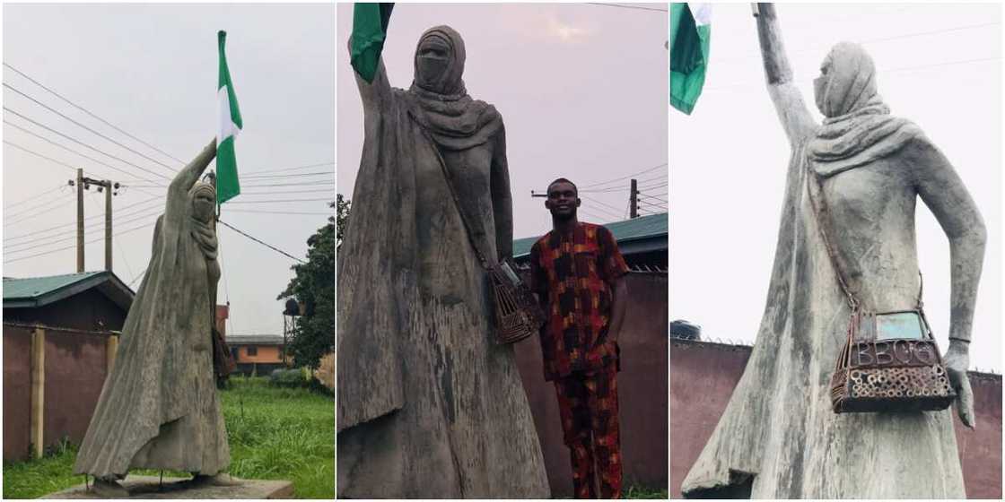 It's forbidden in Islam: Many react as Nigerian student builds adorable statue of Aisha Yesufu as project It's forbidden in Islam: Many react as Nigerian student builds adorable statue of Aisha Yesufu as project