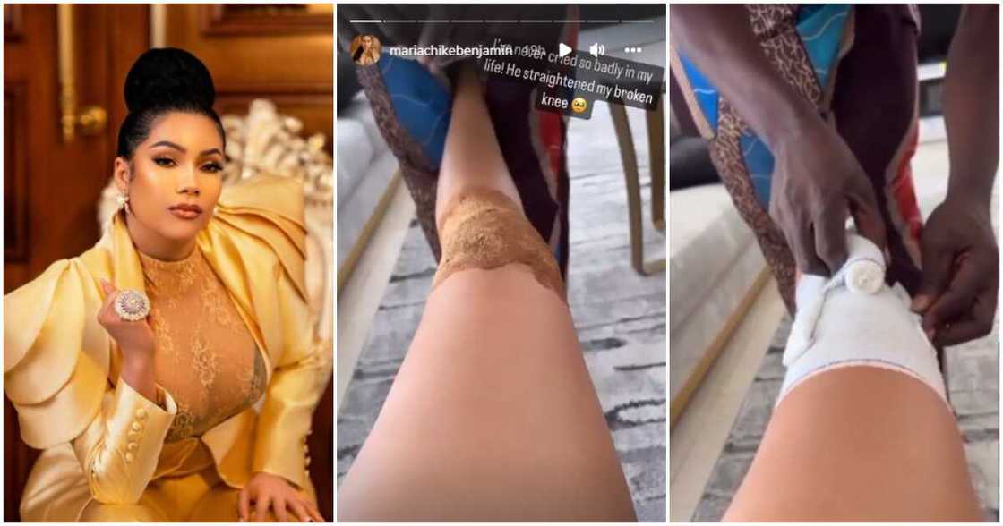 BBNaija's Maria, local medicine man to treat knee BBNaija's Maria, local medicine man to treat knee