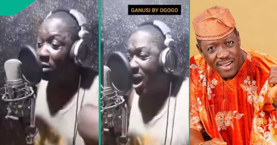 Ogogo shows his musical prowess in video as he sings Ganusi