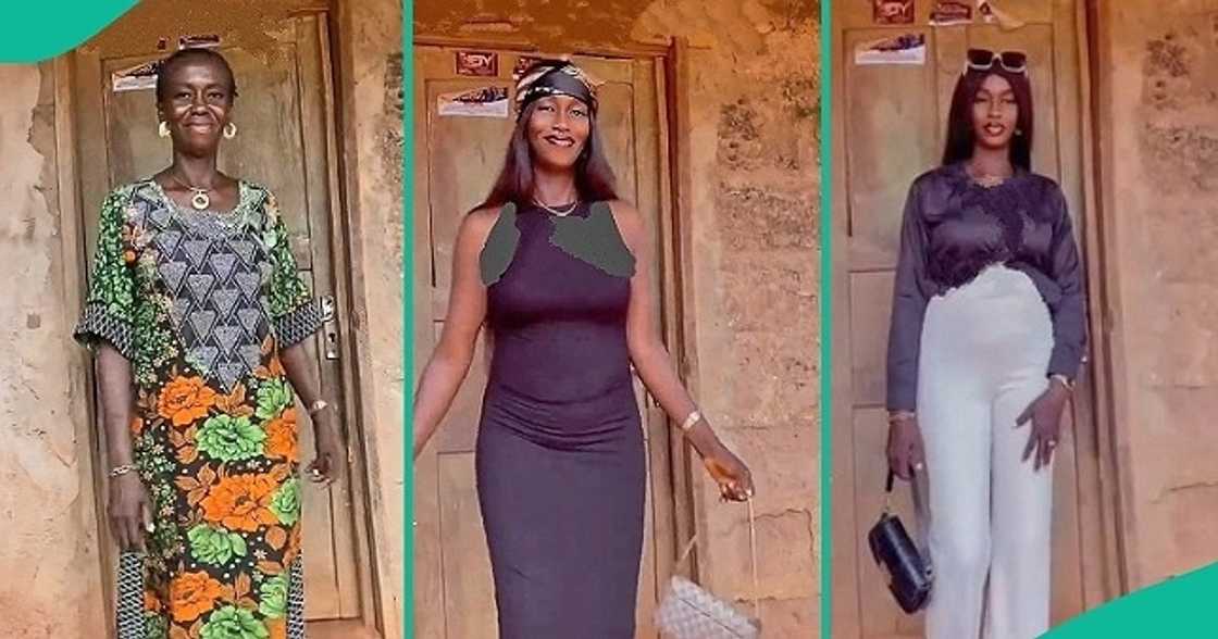 Mum rocks daughter's 'hot' outfits in viral video. Mum rocks daughter's 'hot' outfits in viral video.