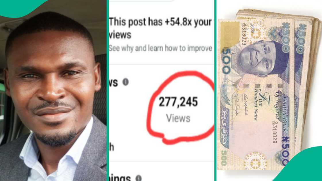 Man shares how much he earned on Facebook.