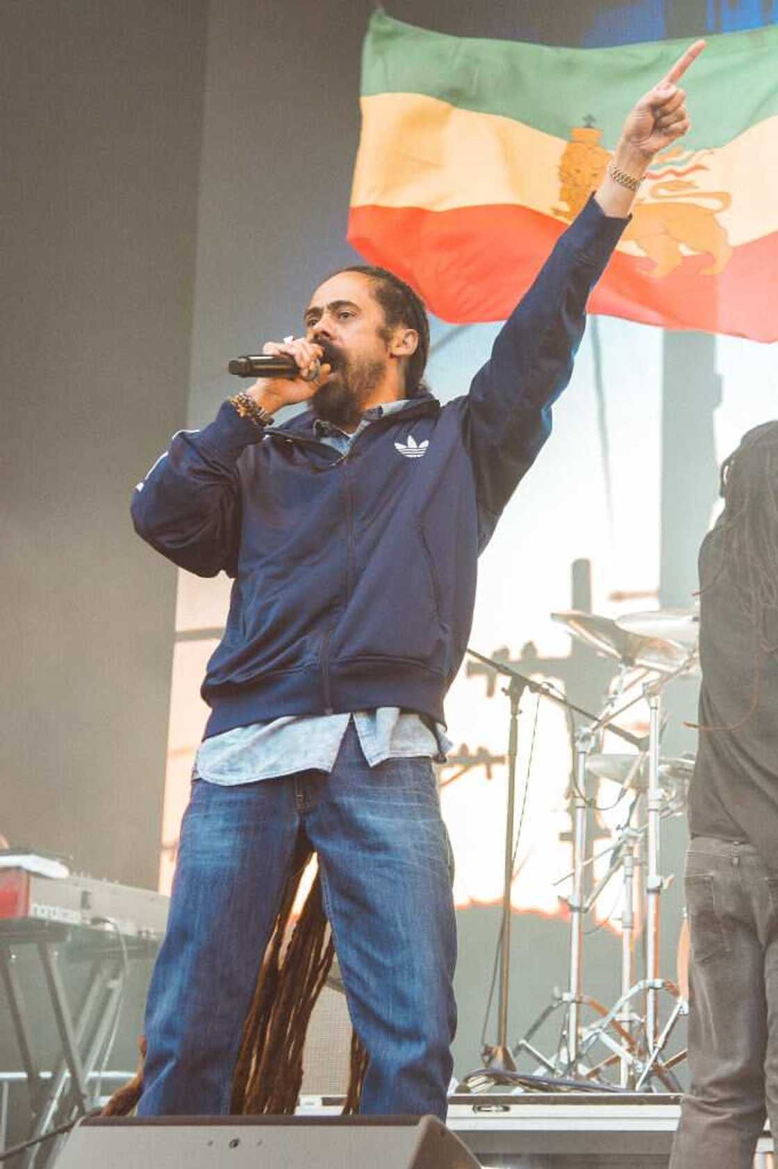 Damian Marley se produit sur scène le jour 3 du festival The Ends à Lloyd Park le 02 juin 2019 à Croydon, en Angleterre. (Photo de Joseph Okpako/WireImage)