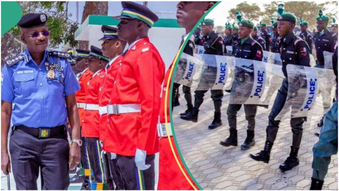 Adegoke Fayoade shares water to protesters/Lagos police/NLC protest in Lagos/Video of police sharing water to protesters