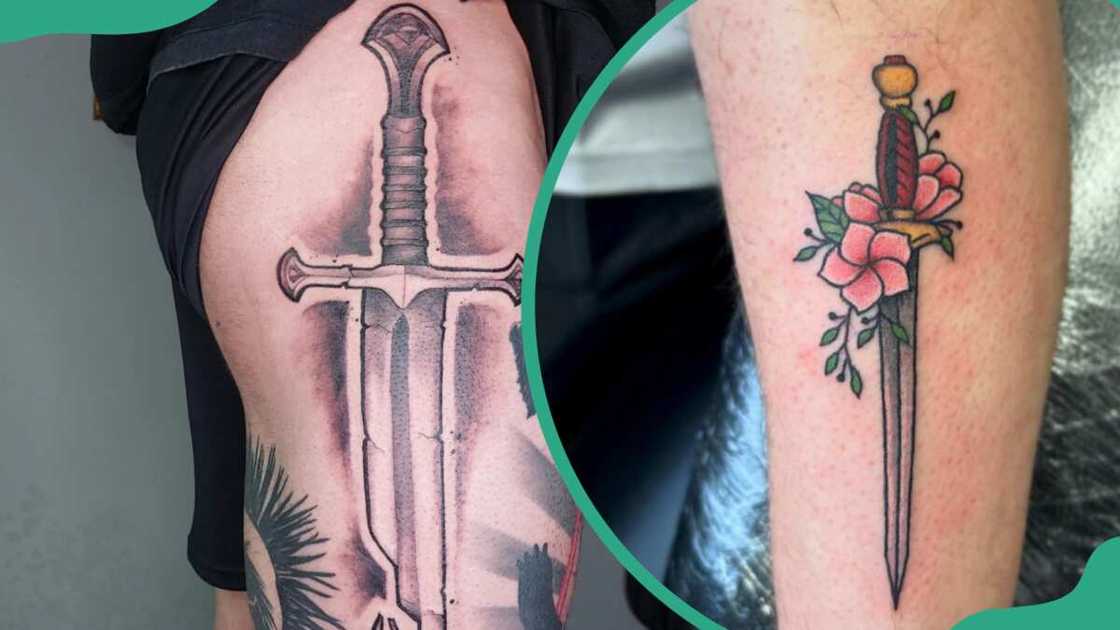 Knight sword tattoos Knight sword tattoos