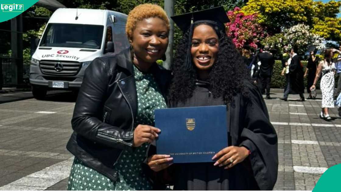 A Nigerian lady who won scholarship bags master's degree in Canada and shares story.