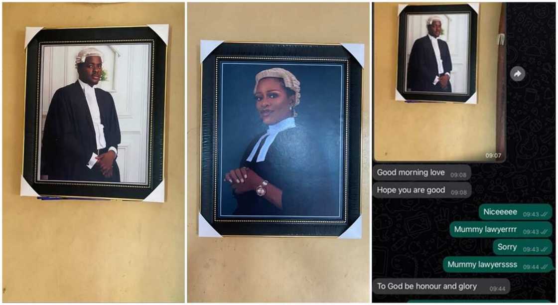 Nigerian mum shows of her kids who are all lawers. Nigerian mum shows of her kids who are all lawers.