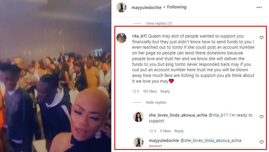 May Yul Edochie and fans. May Yul Edochie and fans.