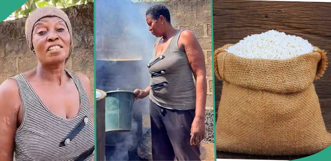 Nigerian woman who makes rice. Nigerian woman who makes rice.