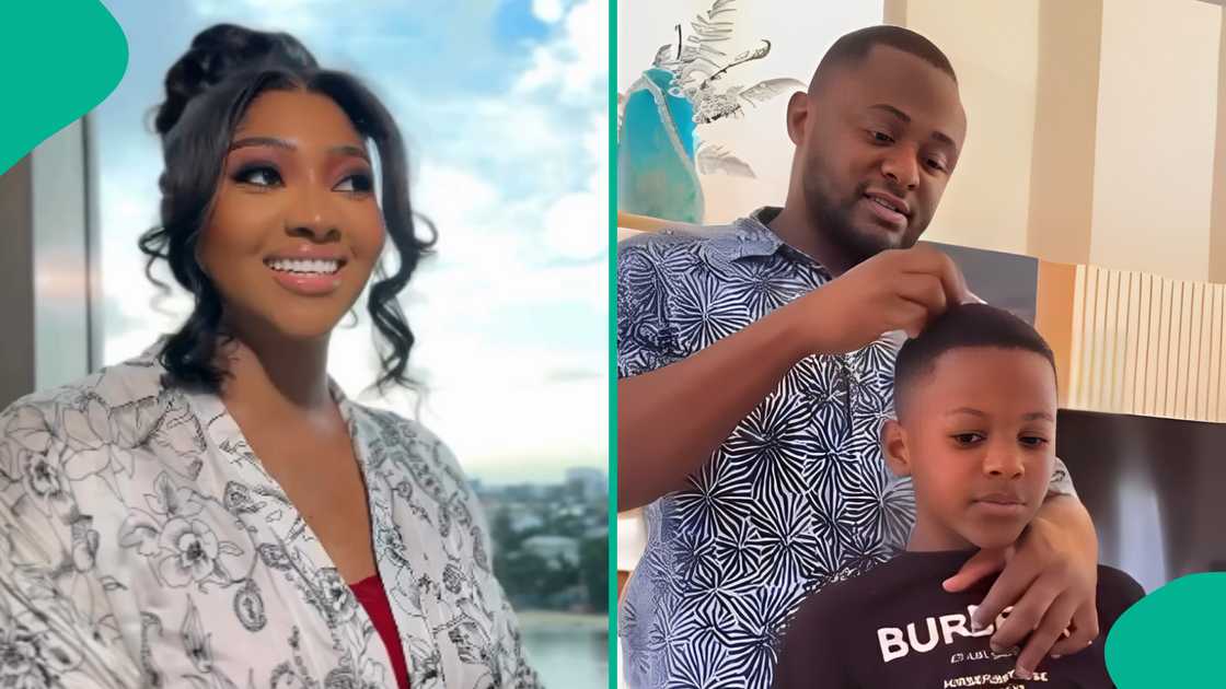 Ubi Franklin and Lilian Esoro insist their son would play football Ubi Franklin and Lilian Esoro insist their son would play football