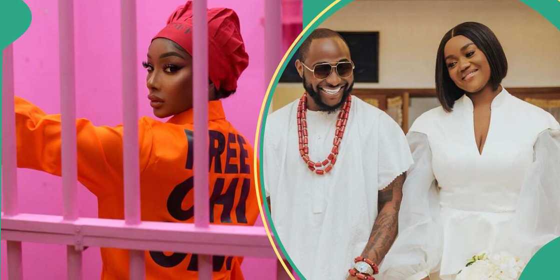Davido's Anita Brown starts 'Free Chi' campaign. Davido's Anita Brown starts 'Free Chi' campaign.