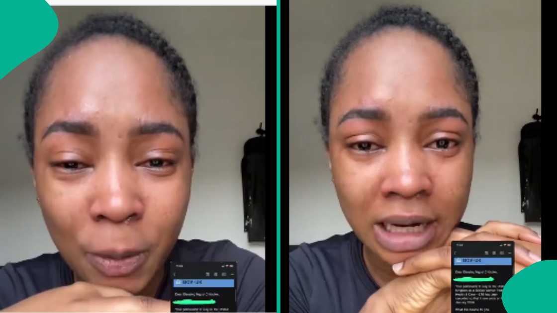 A Nigerian lady cried out after husband reportedly removed her from his certificate of sponsorship. A Nigerian lady cried out after husband reportedly removed her from his certificate of sponsorship.