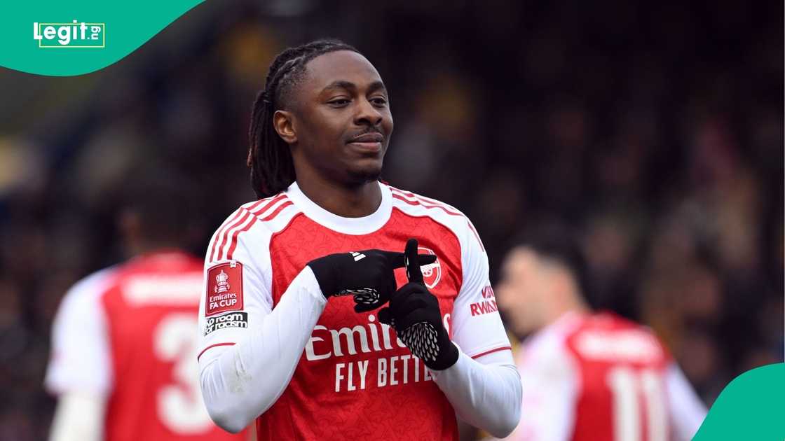 Eberechi Eze, Arsenal, Mansfield, FA Cup, Football England. Eberechi Eze, Arsenal, Mansfield, FA Cup, Football England.