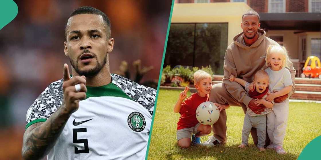 Troost-Ekong shares pictures of him in the UK.