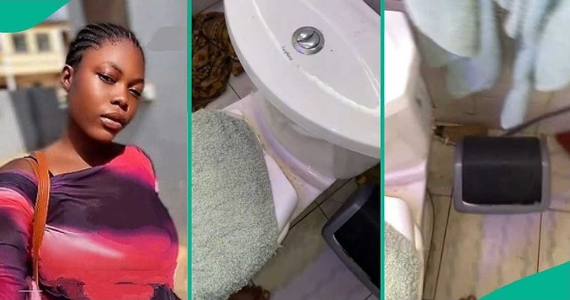 Lady recounts visiting a man's house only to see his extremely dirty bathroom. Lady recounts visiting a man's house only to see his extremely dirty bathroom.