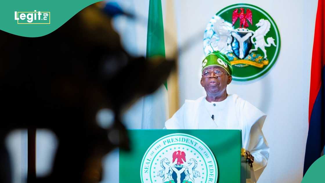 Tinubu giving his Independence Day speech Tinubu giving his Independence Day speech