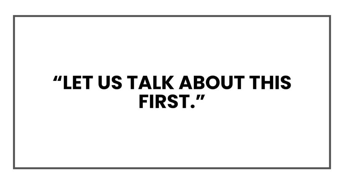 let us talk about this first. let us talk about this first.