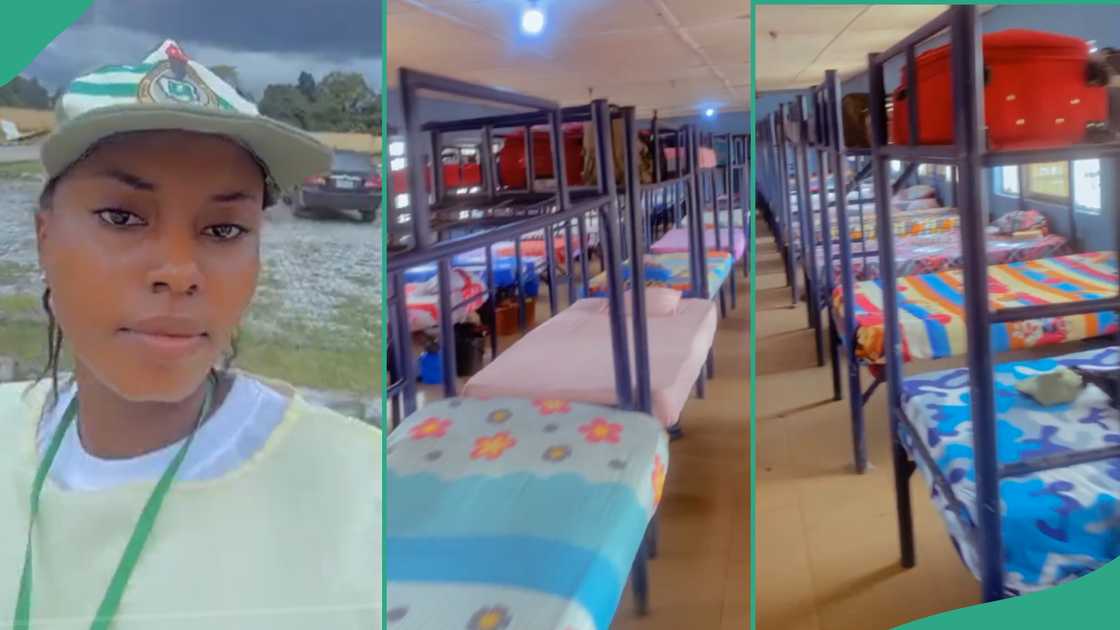 Lady shows NYSC Orientation camp in Rivers state.